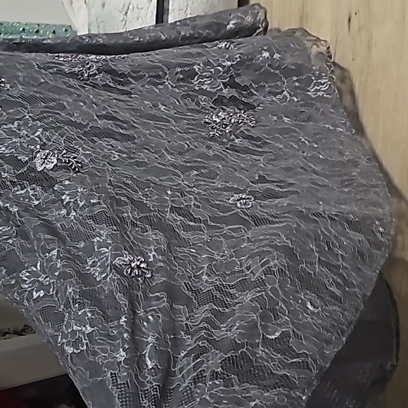 Javoni 62380 Lace off the shoulder peplum mermaid gown - Picture 9 of 11